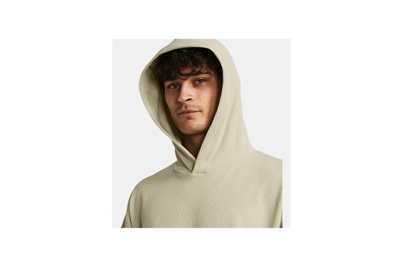 Under Armour Journey Rib Ανδρικό Φούτερ Με Κουκούλα Μπεζ