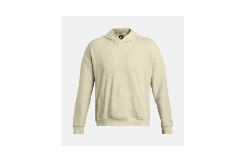 Under Armour Journey Rib Ανδρικό Φούτερ Με Κουκούλα Μπεζ