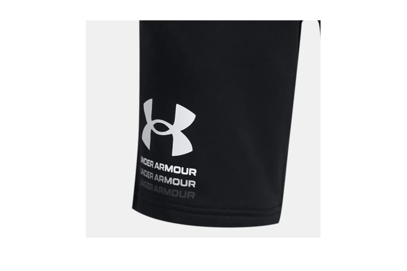 Under Armour Rival Terry Παιδική Αθλητική Βερμούδα Μαύρη