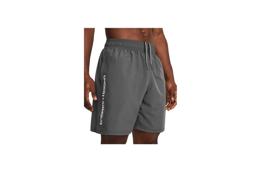Under Armour Tech Woven Wordmark Ανδρικό Αθλητικό Σορτς Γκρι Σκούρο