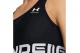 Under Armour Heatgear Mid Branded Γυναικείο Μπουστάκι Μαύρο