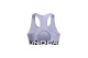 Under Armour Heatgear Mid Branded Γυναικείο Μπουστάκι Λιλά