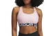 Under Armour Heatgear Mid Branded Γυναικείο Μπουστάκι Ροζ