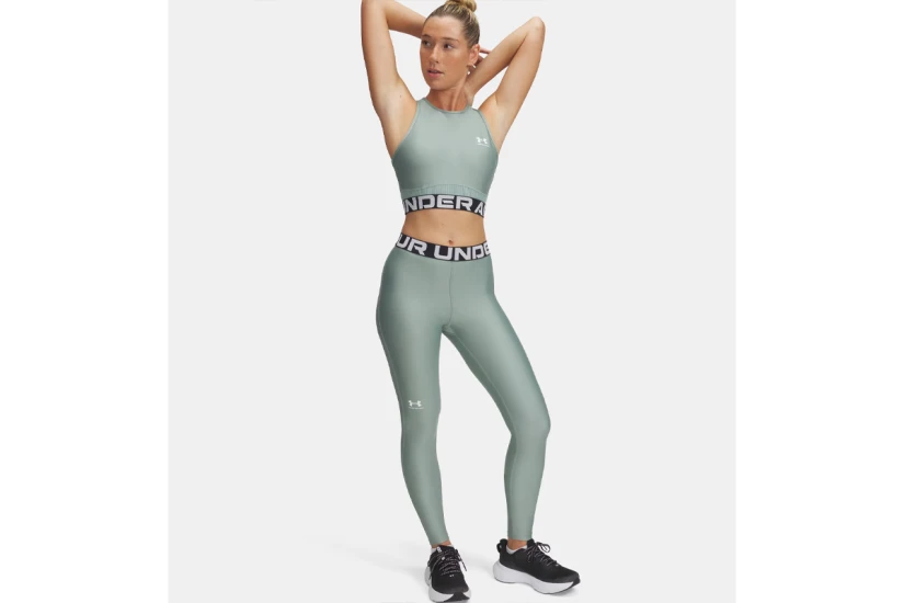 Under Armour Heatgear Γυναικείο Μακρύ Κολάν Μέντα