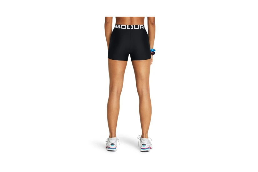 Under Armour HeatGear® Γυναικείο Biker Σορτς Κολάν Μαύρο, Λευκό