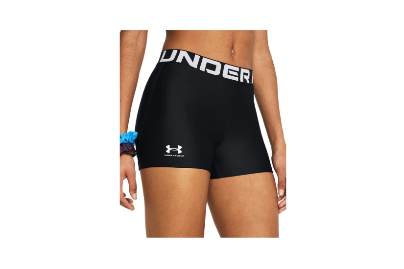 Under Armour HeatGear® Γυναικείο Biker Σορτς Κολάν Μαύρο, Λευκό