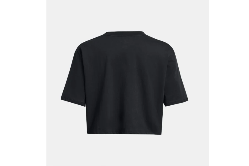 Under Armour Campus Boxy Crop Γυναικεία Κοντομάνικη Μπλούζα Μαύρη