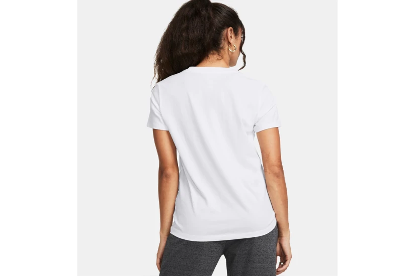 Under Armour Rival Core Γυναικείο Κοντομάνικο T-Shirt Λευκό