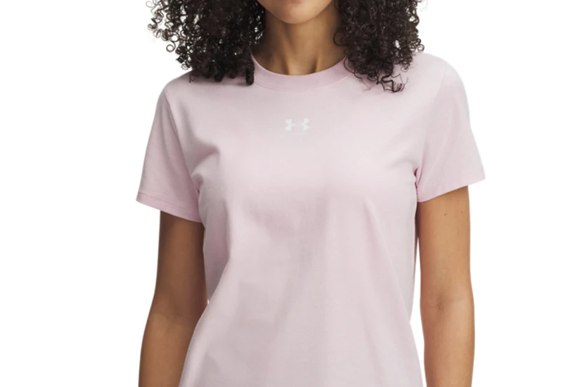 Under Armour Rival Core Γυναικείο Κοντομάνικο T-Shirt Ροζ