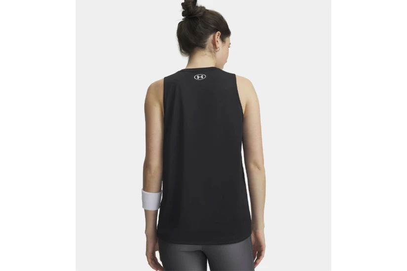 Under Armour Tech Γυναικεία Αμάνικη Μπλούζα Μαύρη