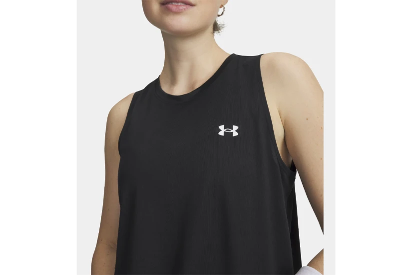 Under Armour Tech Γυναικεία Αμάνικη Μπλούζα Μαύρη