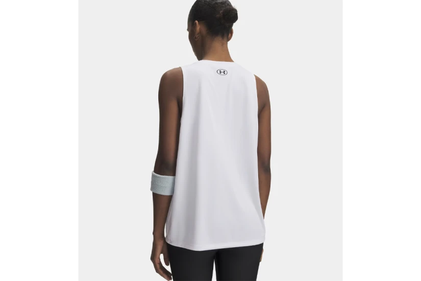 Under Armour Tech Γυναικεία Αμάνικη Μπλούζα Λευκή
