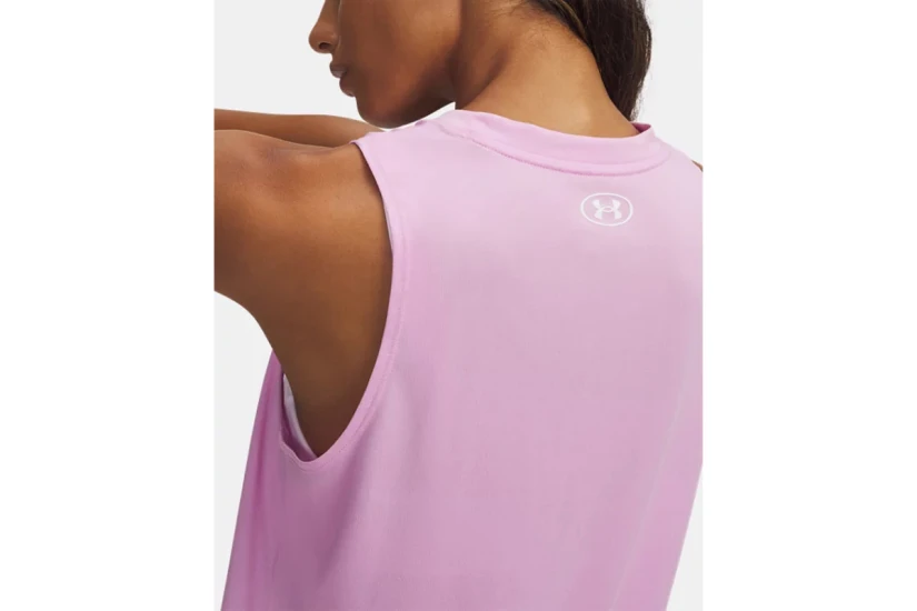 Under Armour Tech Γυναικεία Αμάνικη Μπλούζα Ροζ