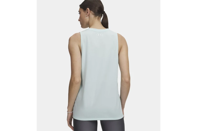 Under Armour Tech Γυναικεία Αμάνικη Μπλούζα Γαλάζια