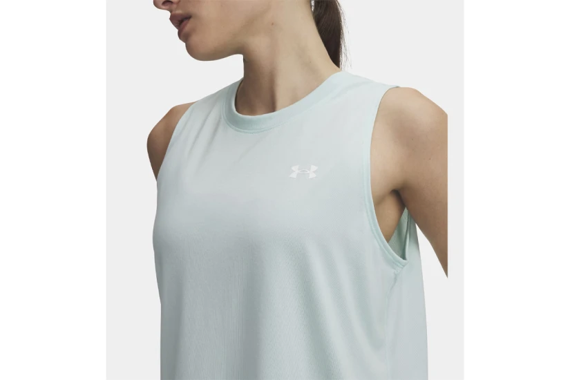 Under Armour Tech Γυναικεία Αμάνικη Μπλούζα Γαλάζια