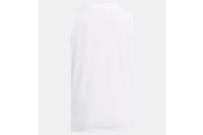 Under Armour Rival Muscle Γυναικεία Αμάνικη Μπλούζα Λευκή