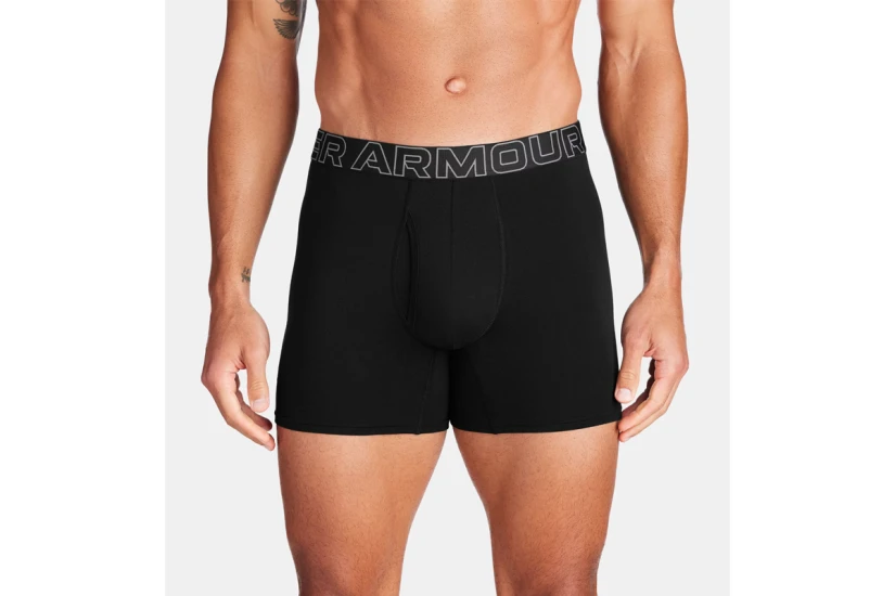 Under Armour Jock Ανδρικά Εσώρουχα Boxer 3 Τεμάχια Μαύρα, Γκρι
