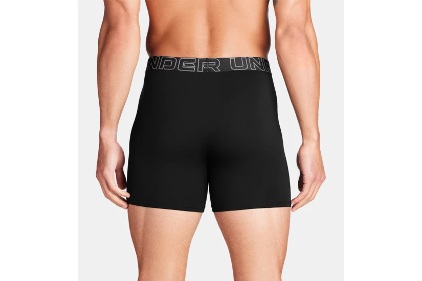 Under Armour Jock Ανδρικά Εσώρουχα Boxer 3 Τεμάχια Μαύρα, Γκρι