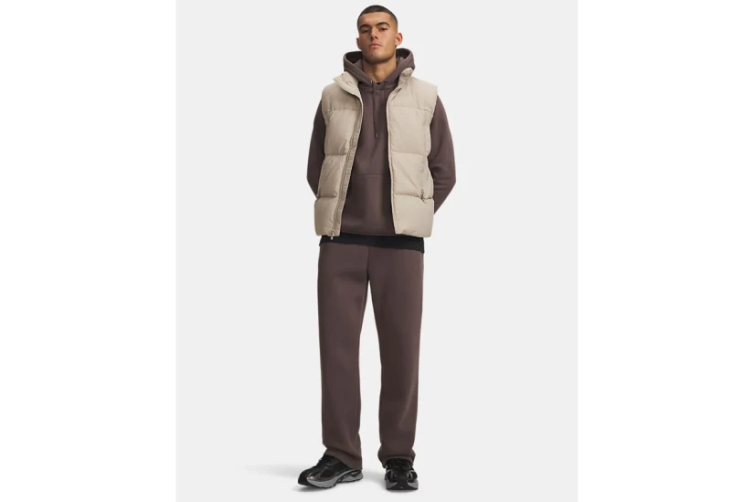 Under Armour Icon Fleece Ανδρικό Παντελόνι Φόρμας Καφέ