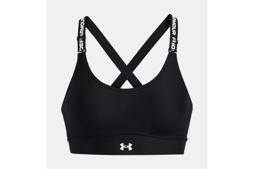 Under Armour Infinity 2.0 Mid Γυναικείο Μπουστάκι Μαύρο