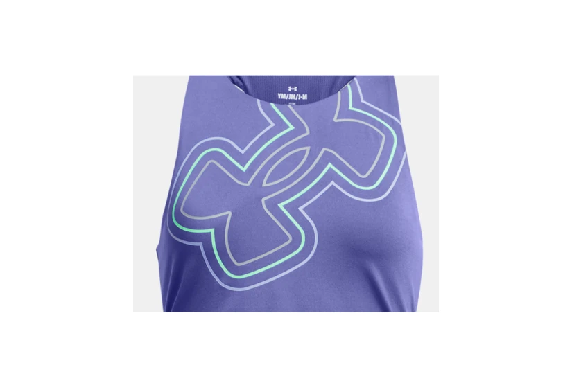 Under Armour Motion Branded Γυναικεία Αμάνικη Crop Top Μπλούζα