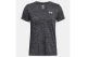 Under Armour Tech Twist V-Neck Κοντομάνικο Αθλητικό T-Shirt Μαύρο