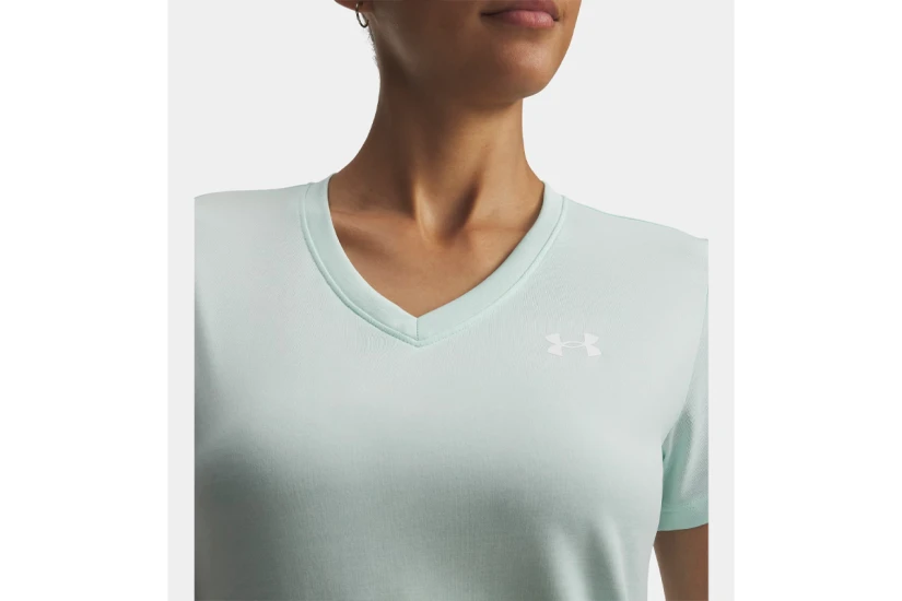 Under Armour Tech Twist V-Neck Γυναικείο Κοντομάνικο T-Shirt Τυρκουάζ