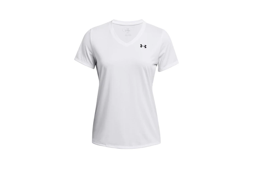 Under Armour Tech V-Neck Γυναικείο Κοντομάνικο T-Shirt Λευκό