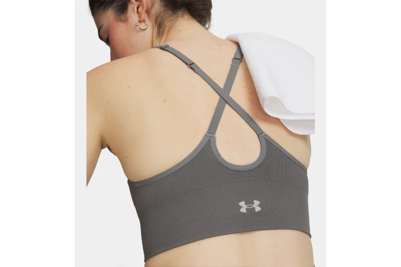 Under Armour Vanish Seamless Low Γυναικείο Μπουστάκι Γκρι Σκούρο