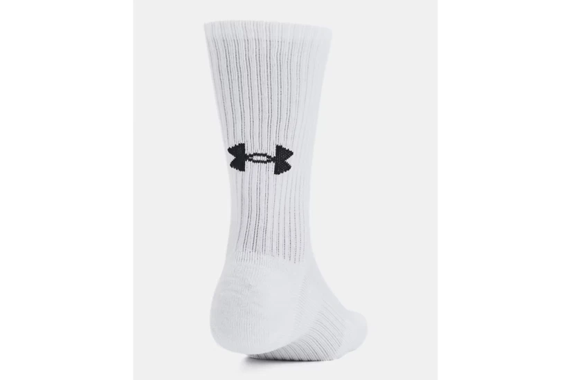 Under Armour Cotton Cushioned Unisex Ψηλές Κάλτσες Λευκές 3 Ζευγάρια