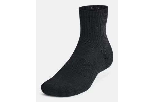 Under Armour Cotton Cushioned Quarter Κάλτσες Κοντές 3 Ζευγάρια (1386372 001)