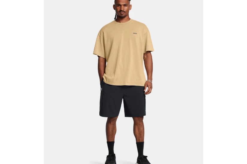 Under Armour Vibe Woven Ανδρική Βερμούδα Cargo Μαύρη