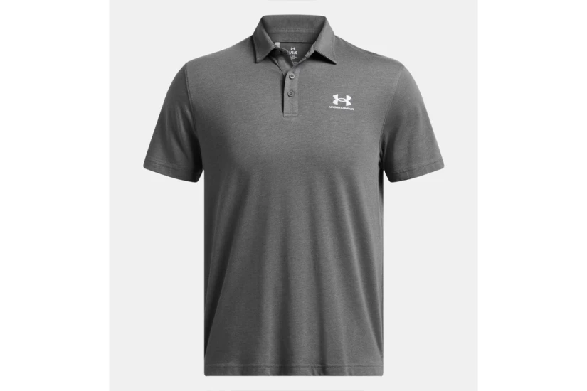 Under Armour Icon Polo Ανδρικό Κοντομάνικο T-Shirt Polo Γκρι Σκούρο