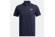 Under Armour Icon Polo Ανδρικό Κοντομάνικο T-Shirt Polo Μπλε Σκούρο
