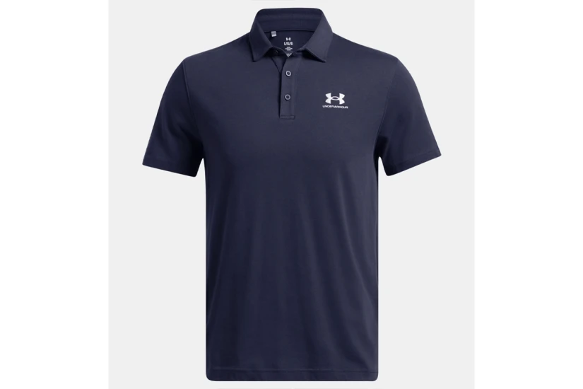Under Armour Icon Polo Ανδρικό Κοντομάνικο T-Shirt Polo Μπλε Σκούρο