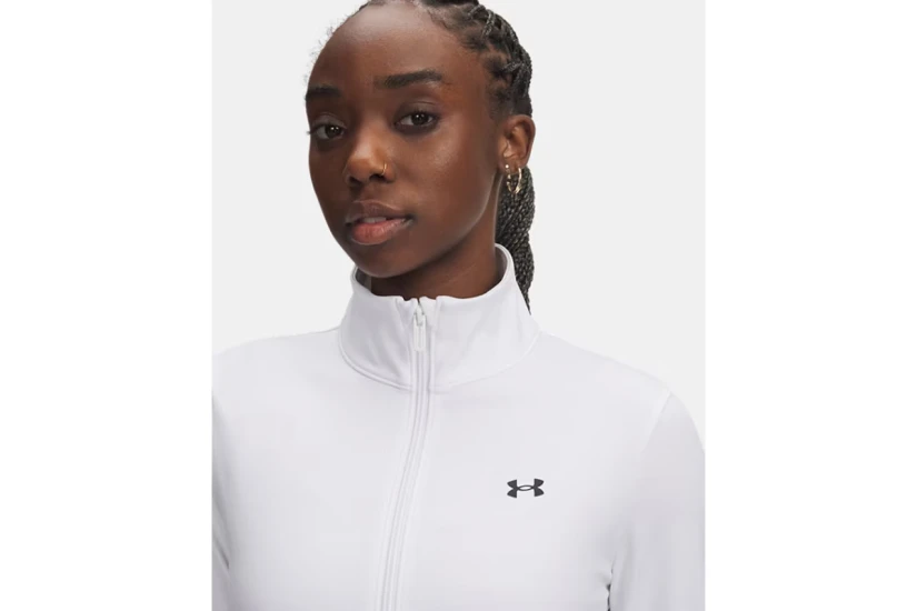 Under Armour Motion Emea Γυναικεία Πολυεστερική Ζακέτα Λευκή