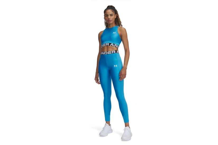 Under Armour Heatgear Rib Γυναικείο Κολάν Σιέλ