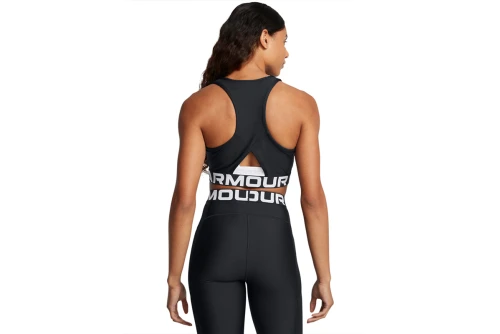 Under Armour Heatgear Rib Crop Top Αμάνικο Γυναικείο (1388694 001)