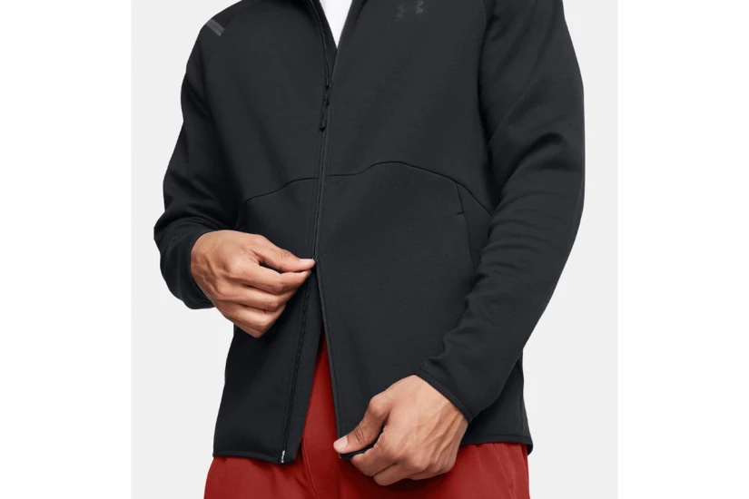 Under Armour Unstoppable Fleece Ανδρική Ζακέτα με Κουκούλα Μαύρη