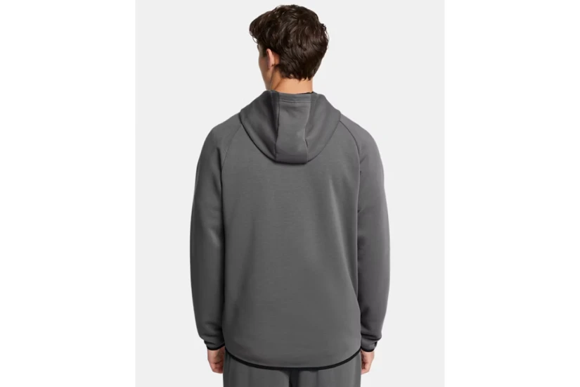 Under Armour Unstoppable Fleece Ανδρική Ζακέτα με Κουκούλα Γκρι Σκούρο