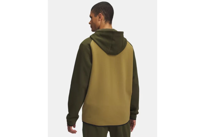 Under Armour Unstoppable Fleece Ανδρική Ζακέτα με Κουκούλα Χακί, Λαδί