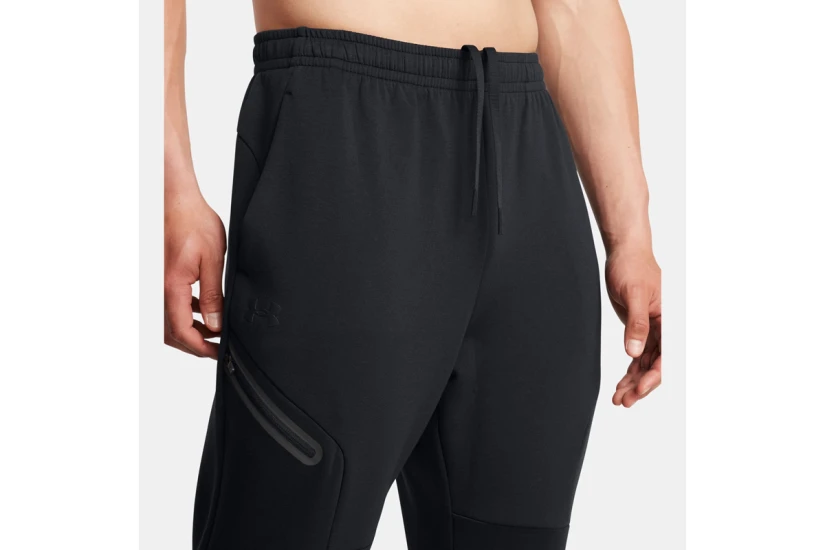 Under Armour Unstoppable Fleece Ανδρικό Παντελόνι Φόρμας Μαύρο