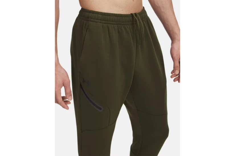 Under Armour Unstoppable Fleece Ανδρικό Παντελόνι Φόρμας Λαδί