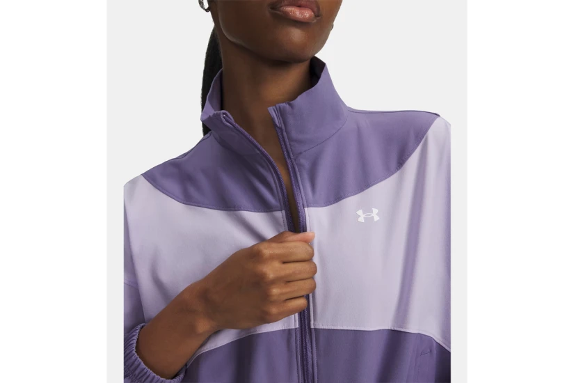 Under Armour Rival Woven Γυναικείο Ελαφρύ Μπουφάν Λιλά, Μωβ