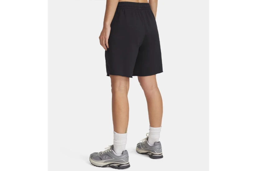 Under Armour Icon Terry Long Γυναικείο Αθλητικό Σορτς Μαύρο