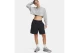 Under Armour Icon Terry Long Γυναικείο Αθλητικό Σορτς Μαύρο