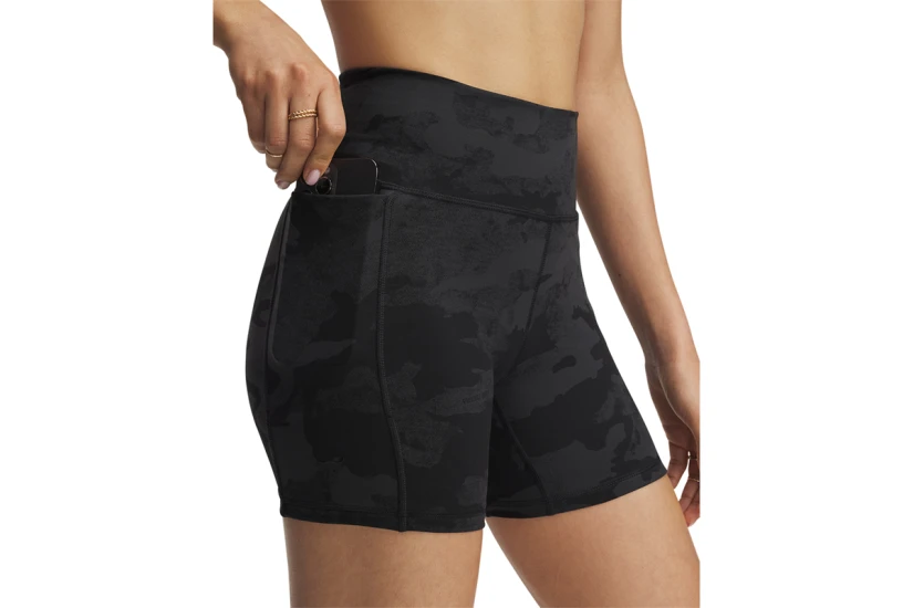 Under Armour Project Rock Middy Γυναικείο Κοντό Κολάν Μαύρο