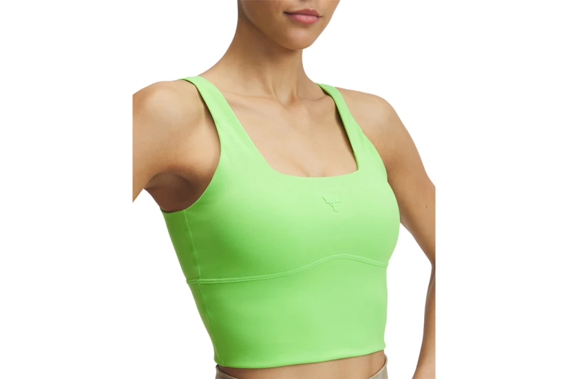 Under Armour Project Rock Γυναικείο Μπουστάκι Λαχανί
