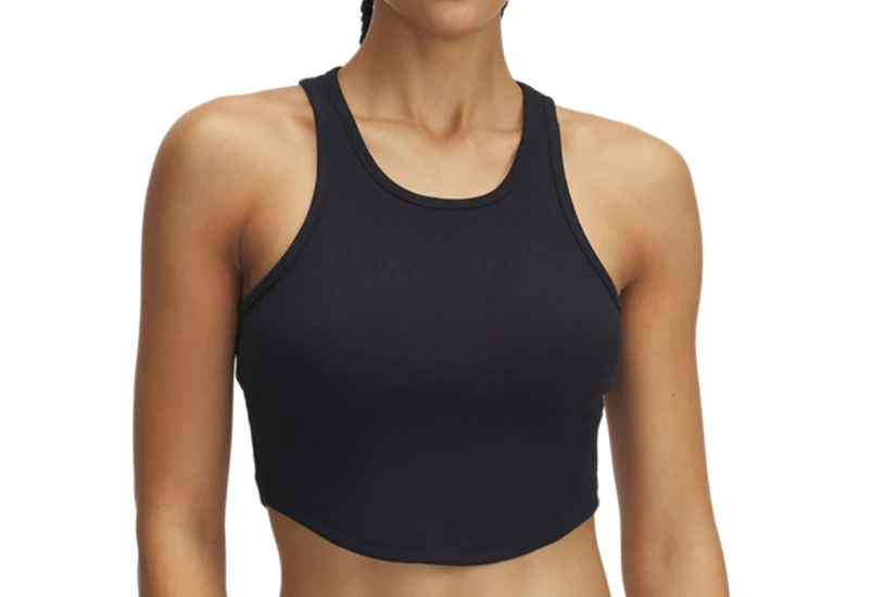 Under Armour Rival Γυναικείο Αμάνικο T-Shirt Μαύρο