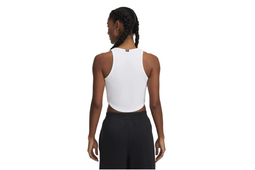 Under Armour Rival Rib Crop Top Αμάνικο Γυναικείο (1389798 100)